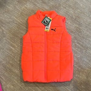 Puma Orange Vest 7/8 NWT